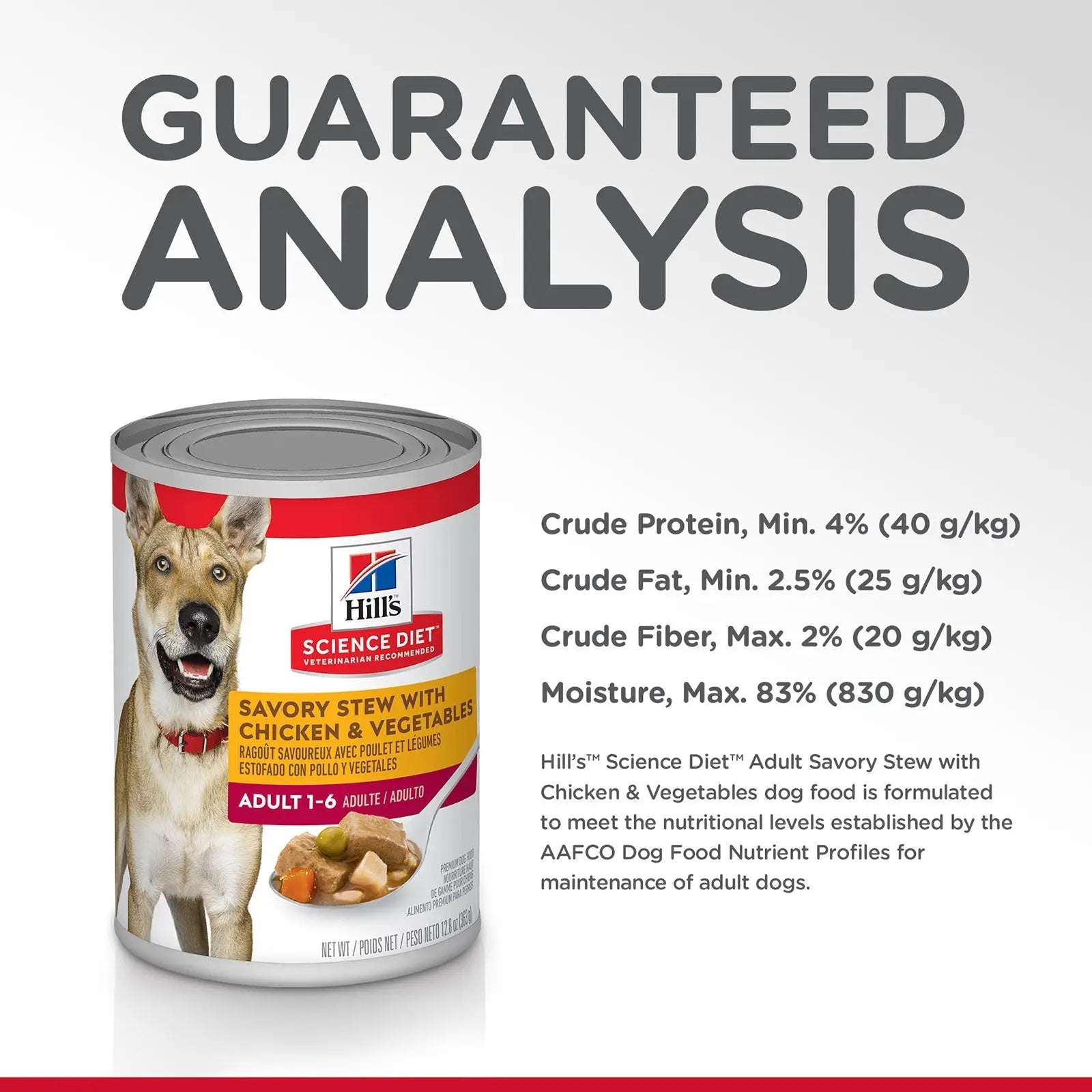 Hill's Science Diet Dog Food Can Adult Savoury Stew with Chicken & Vegetables - Kellyville Pets