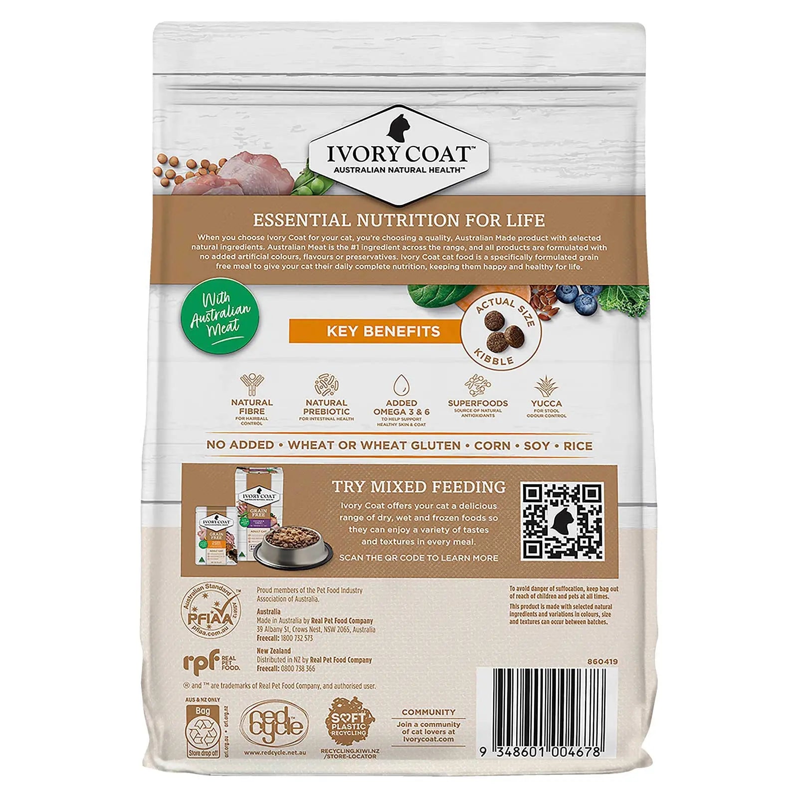 Ivory Coat Grain Free Cat Food Adult Chicken - Kellyville Pets