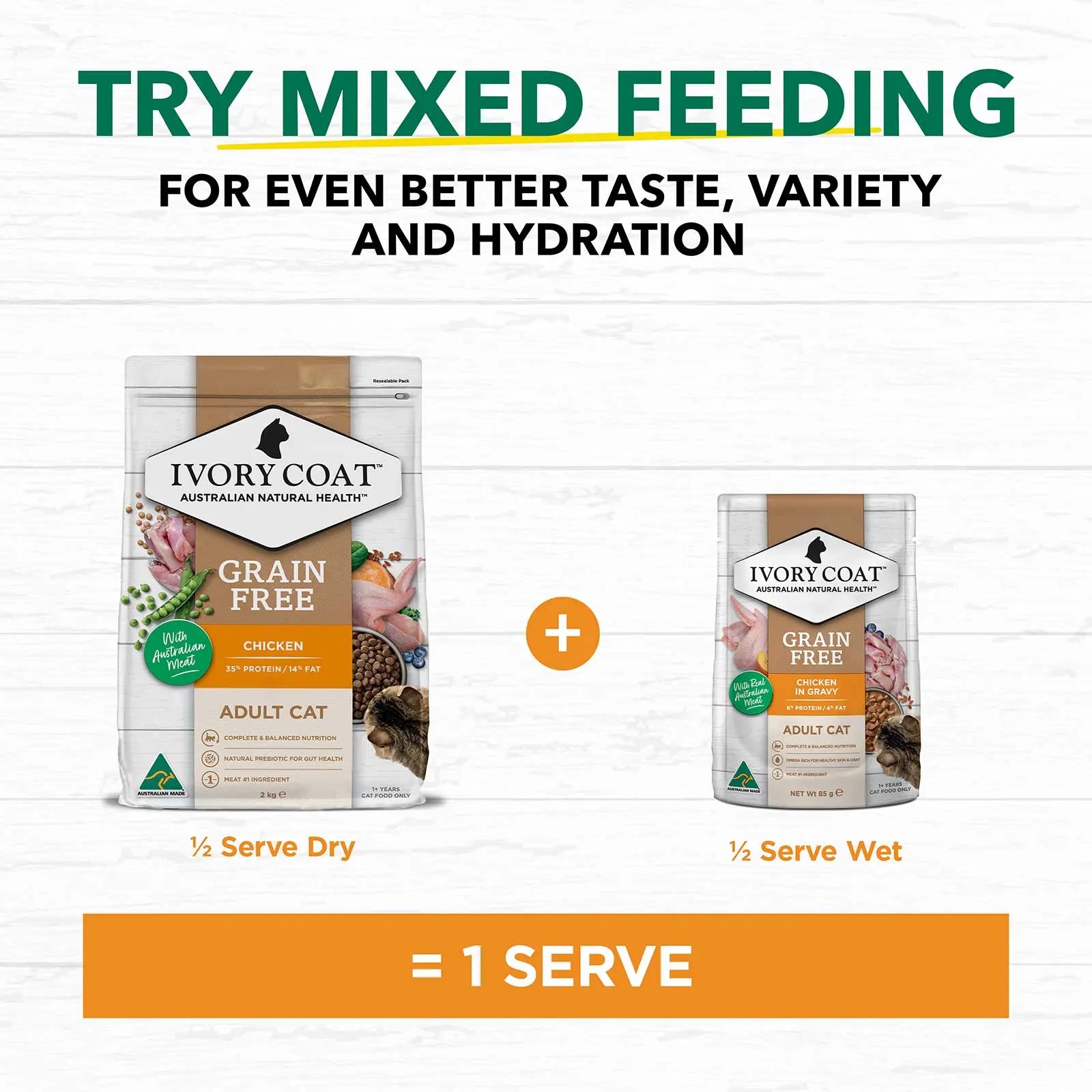 Ivory Coat Grain Free Cat Food Adult Chicken - Kellyville Pets
