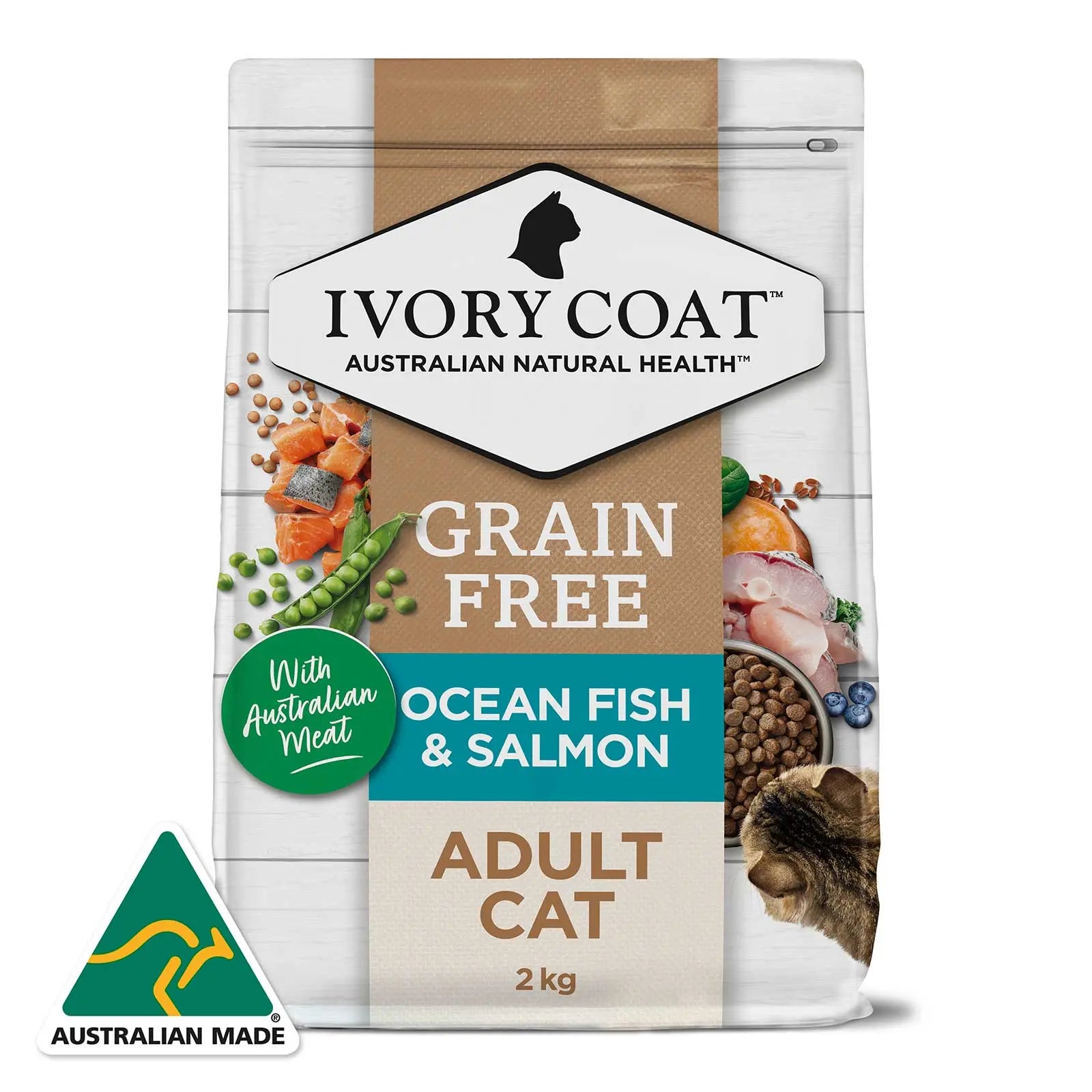 Ivory Coat Grain Free Cat Food Adult Ocean Fish & Salmon - Kellyville Pets