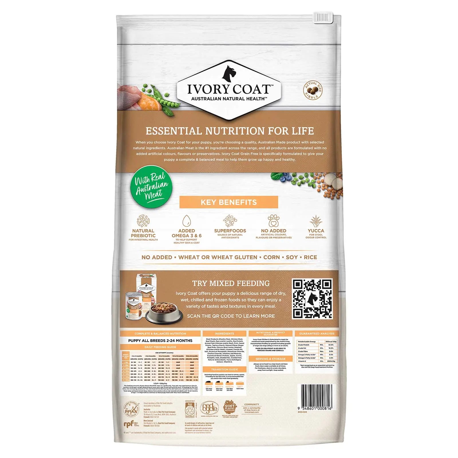 Ivory Coat Grain Free Dog Food Puppy Chicken - Kellyville Pets