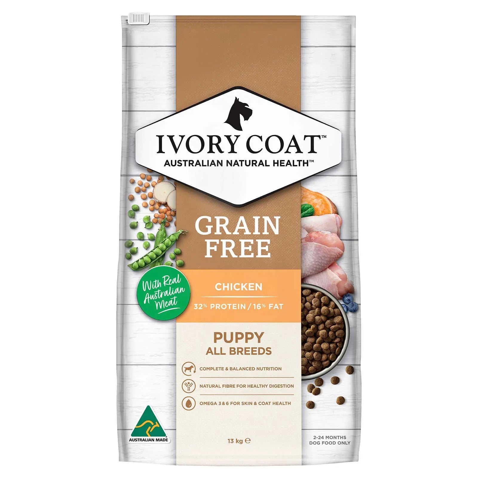 Ivory Coat Grain Free Dog Food Puppy Chicken - Kellyville Pets