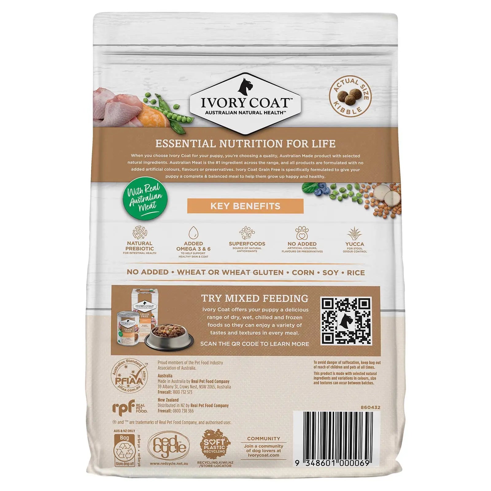 Ivory Coat Grain Free Dog Food Puppy Chicken - Kellyville Pets
