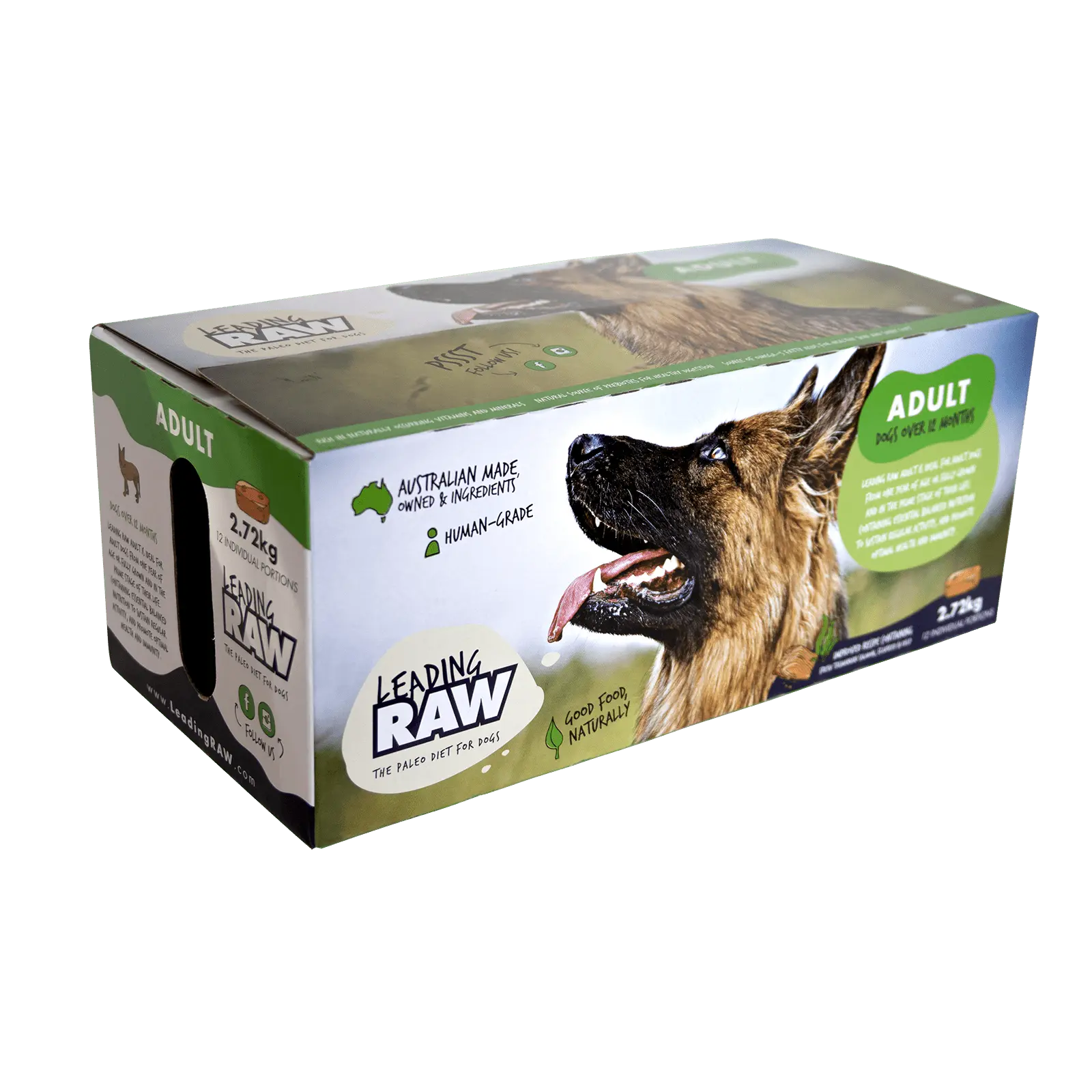 Leading Raw Dog Food Adult 2.7kg 12pk - Kellyville Pets