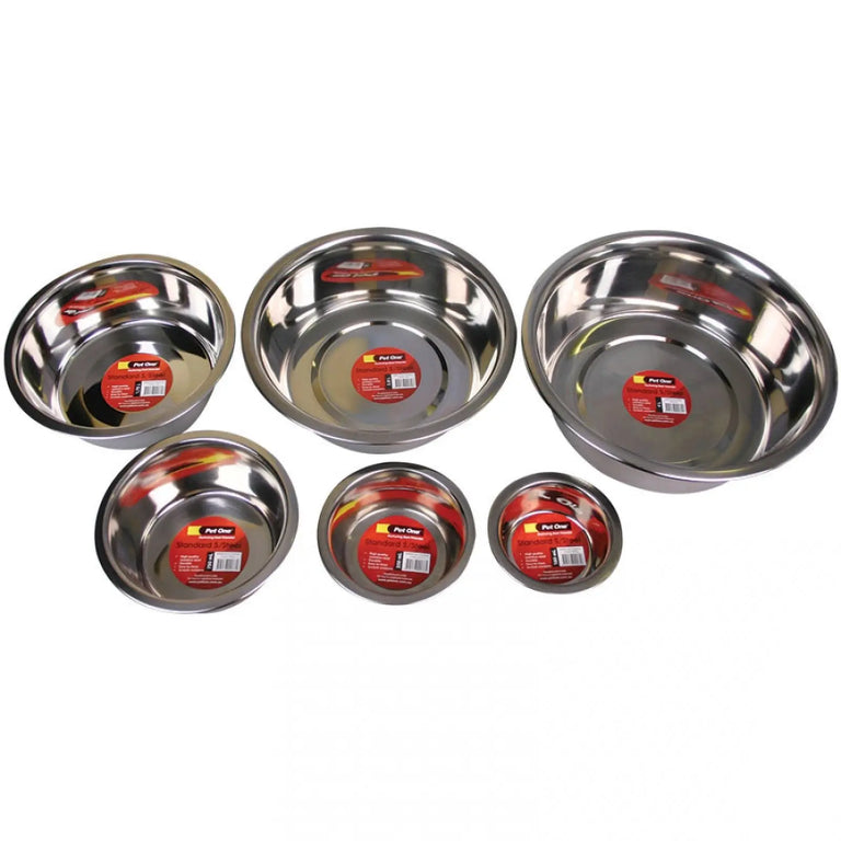 Pet One Stainless Steel Dog Bowl - Kellyville Pets