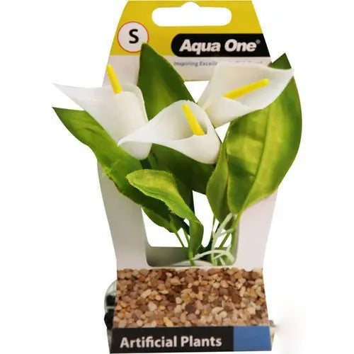 Plastic Plant Calla Lily Small - Kellyville Pets
