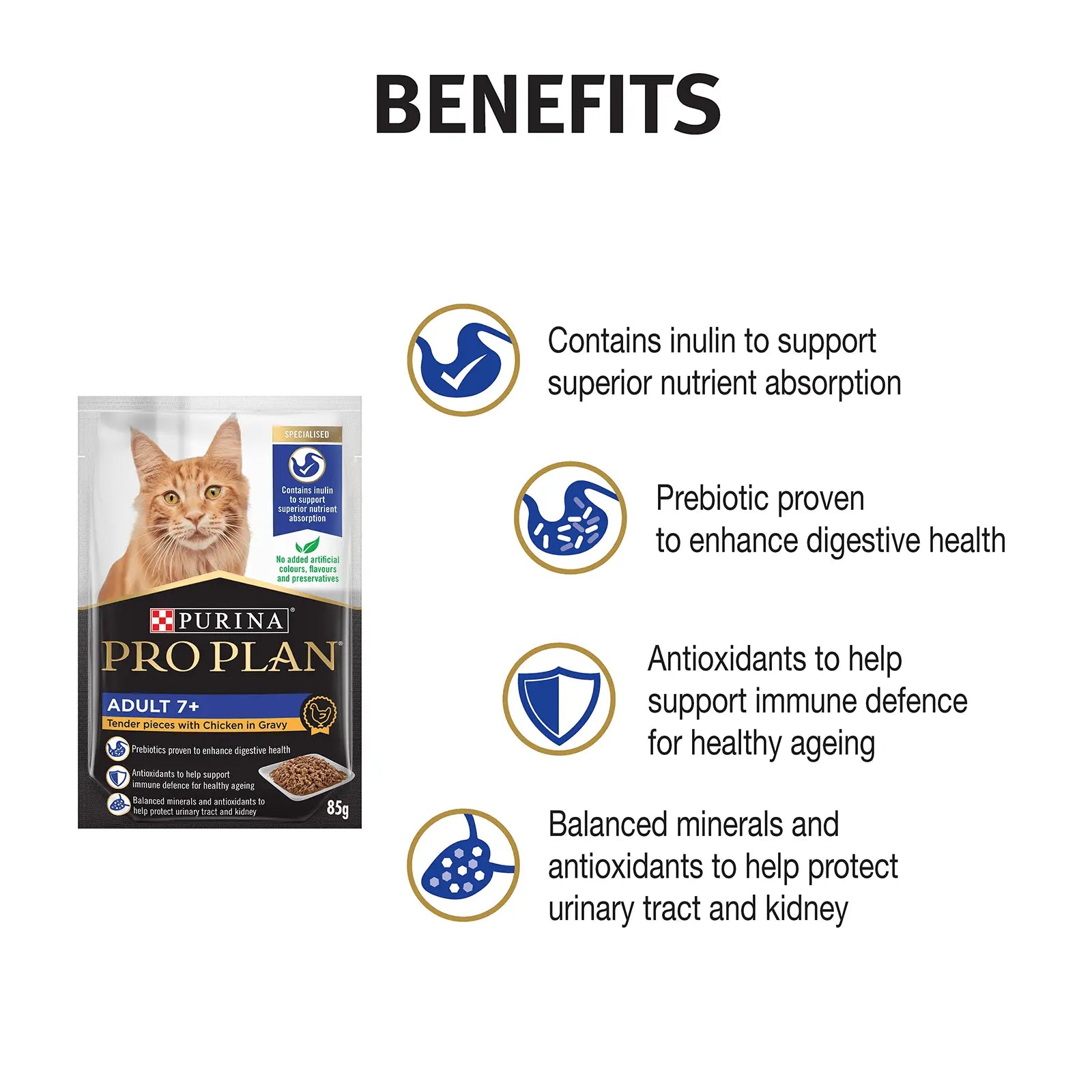 Pro Plan Cat Food Pouch Adult Senior 7+ - Kellyville Pets
