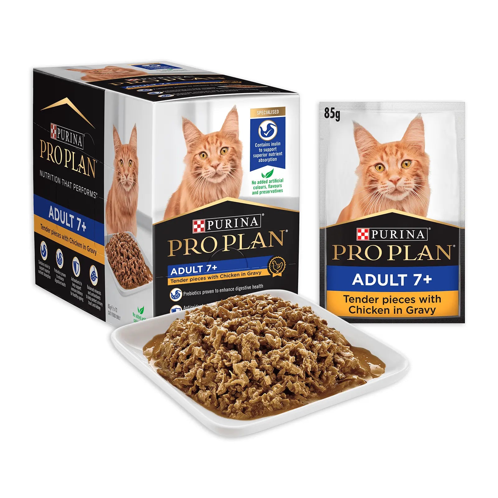 Pro Plan Cat Food Pouch Adult Senior 7+ - Kellyville Pets
