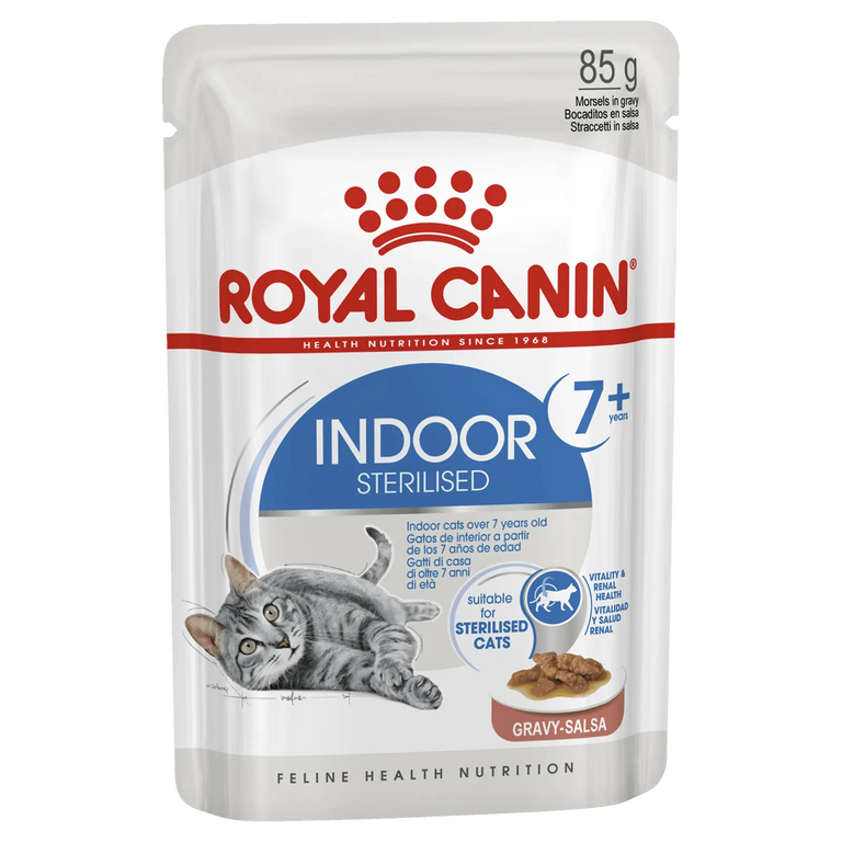 Royal Canin Cat Food Pouch Adult 7+ Indoor - Kellyville Pets