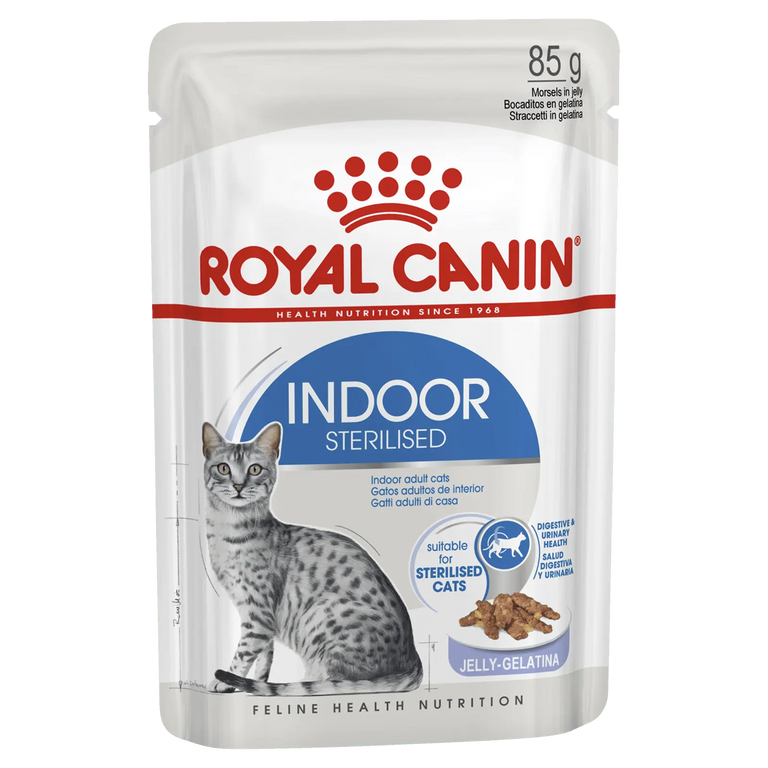 Royal Canin Cat Food Pouch Adult Indoor Jelly - Kellyville Pets