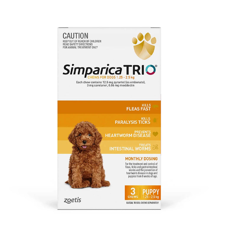 Simparica Trio for Dogs - Kellyville Pets