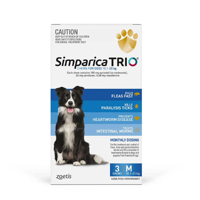 Simparica Trio for Dogs - Kellyville Pets
