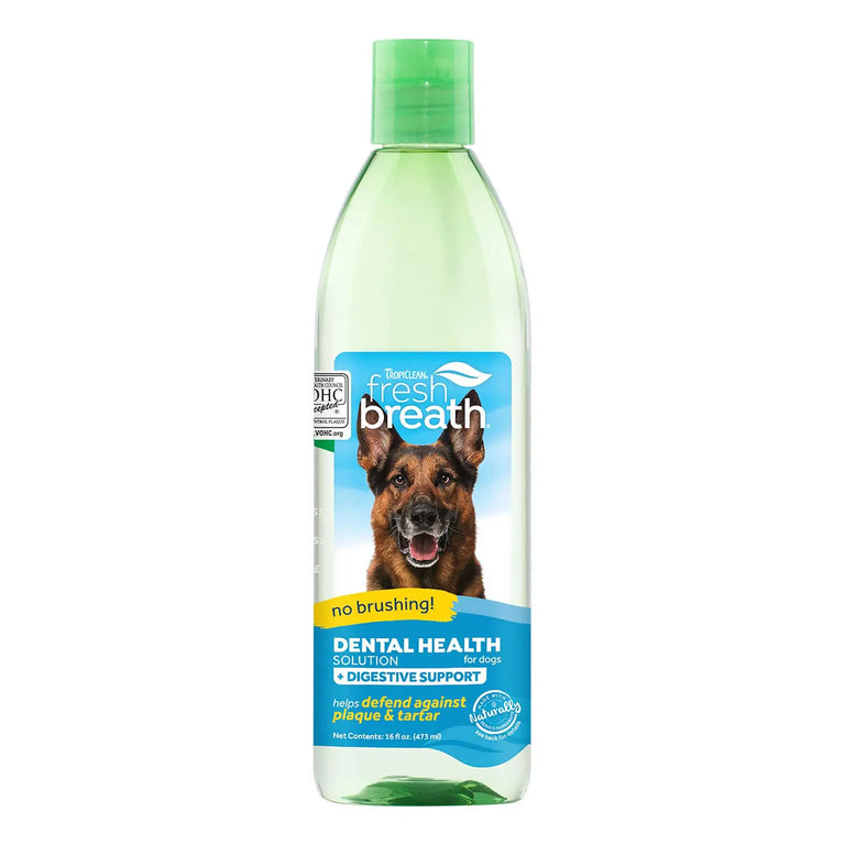 TropiClean Fresh Breath Dental Health Solution for Dogs Plus Digestive Support - Kellyville Pets