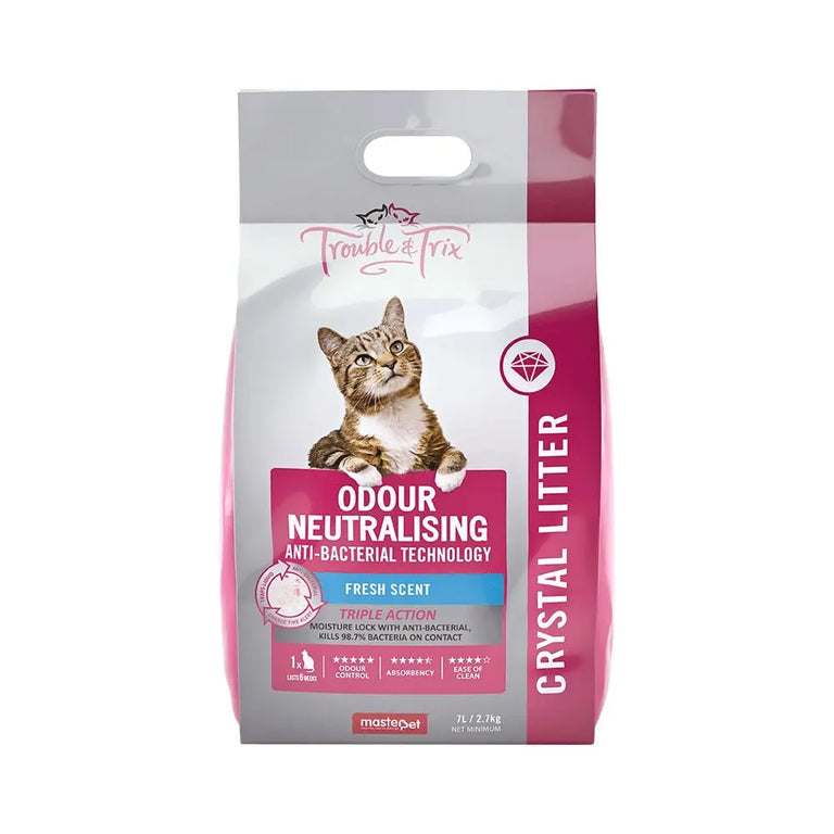 Trouble & Trix Crystal Cat Litter Fresh Scent - Kellyville Pets